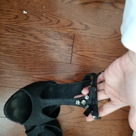 bebe Black high heels women size 8 - Picture 7 of 7